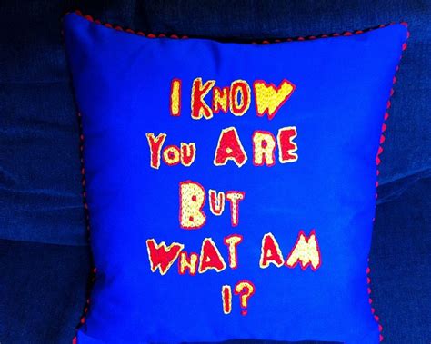 Pee Wee Pillow Pee Wee Herman Wee Embroidered Pillow