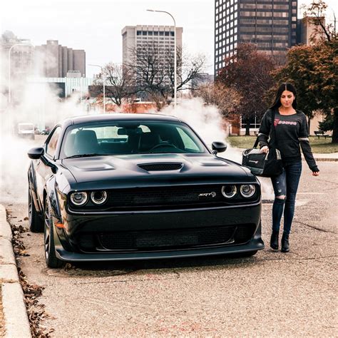 A Girl And Her Hellcat ️ Dodge Hellcat La Auto Show