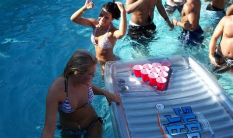 Ah spring, what a lovely season. Our inflatable table on spring break in Panama City Beach ...