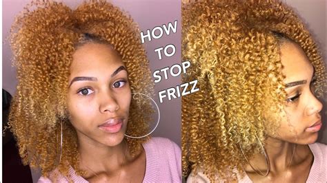 HOW TO GET RID OF FRIZZ CURLY NATURAL HAIR YouTube