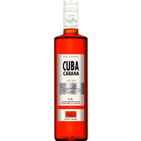 Cuba Cabana No 4 Raspberry And Orange Vodka 25 70 Cl Se Priser Nu