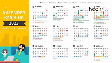 Lengkap Kalender Kerja 2023 Untuk Hrd Dan Perusahaan Aplikasi