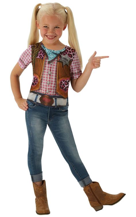 Childrens Cowgirl T Shirt Cowgirl Kostüm Kinder Cowboy Kostüm Kind