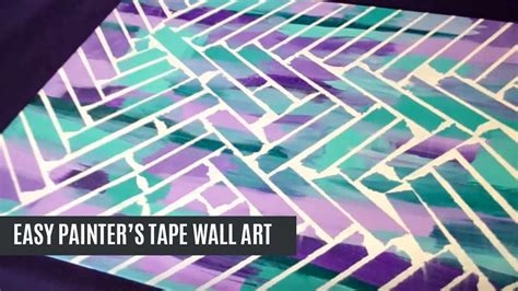 Unbelievably Easy Painters Tape Wall Art