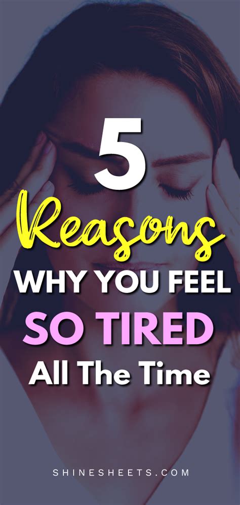We all experience tiredness at times typically, you feel you can't be bothered to do anything, your muscles feel heavy, and you get tired very quickly. 5 Major Reasons Why You're Feeling Tired All The Time ...