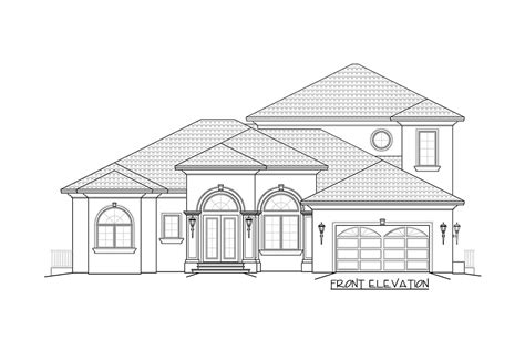 Two Story Mediterranean House Plan 66360we Architectural Designs