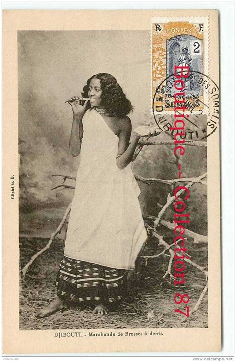 dynamicafrica vintage colonial postcard of a woman from djibouti african history somalia
