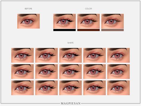 심즈4 Cc 3d 속눈썹 Mmsims Eyelash Maxis Match V5 네이버 블로그