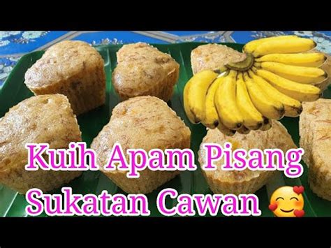 Apam pisang kukus sukatan cawan | gebu gebas. Resepi Apam pisang kukus Gebu 2020 || Sukatan Cawan ||Apam ...