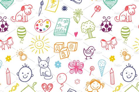 15 Kids Patterns Set ~ Graphic Patterns ~ Creative Market