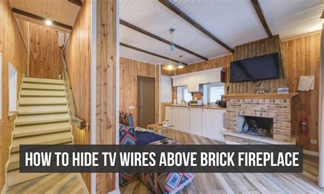 How To Hide Tv Wires Brick Fireplace I Am Chris