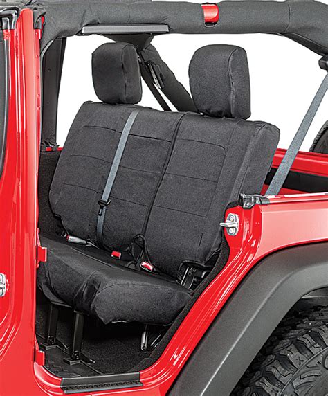 rugged ridge elite ballistic rear seat covers    jeep wrangler