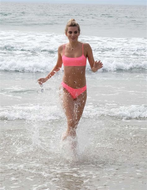 Rachel McCord In A Pink Bikini On The Beach In Venice Celeb Donut