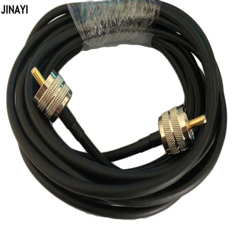 Rg58 50 3 Coaxial Cable Pl259 Uhf Male To Uhf Male Connector Rf Adapter