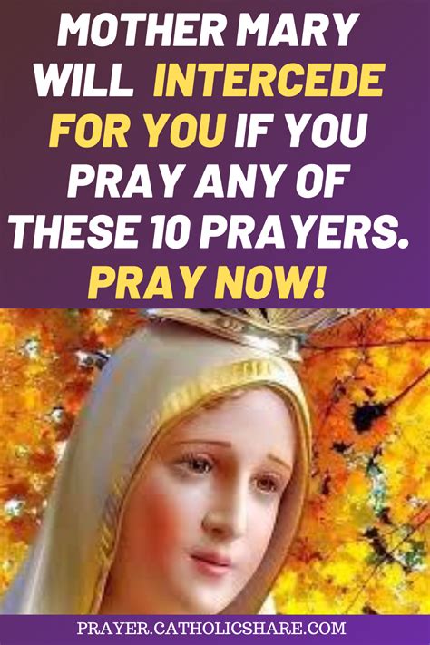 10 Powerful Prayers For Virgin Mary S Intercession Artofit