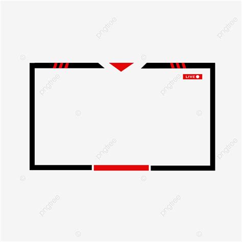 Facecam Border Clipart Vector Twitch Stream Overlay No Text Facecam