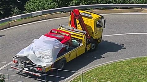 Ferrari F40 Crashed On Hillclimb In Switzerland Youtube