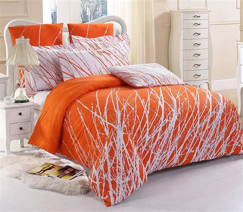 Top bedding sets 1000 thread count egyptian cotton uk king size all solid color. Orange Bed Sheet Sets fall Sale | Bedroom orange, Bedding ...