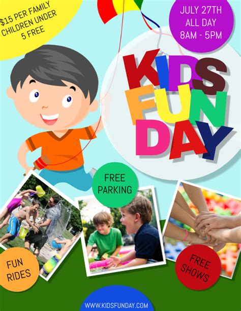 Kids Fun Day Template Postermywall