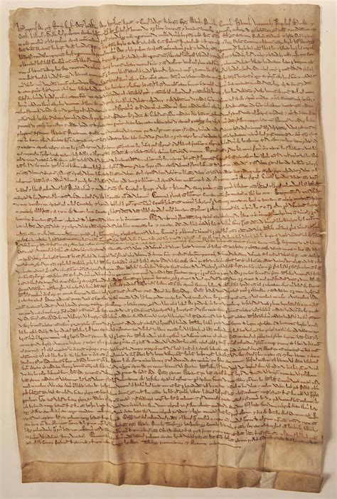 Original Magna Carta And Only Known Copy Of Kings Writ United For