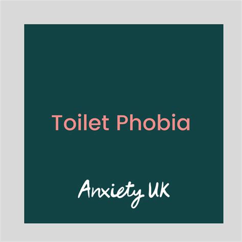 Toilet Phobia Booklet Instant Download Anxiety Uk