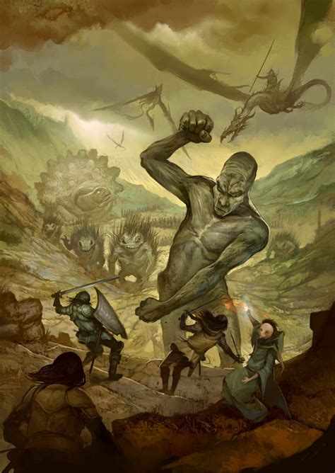 Monster Attack By Jonhodgson On Deviantart Lotr Art Fantasy Artwork