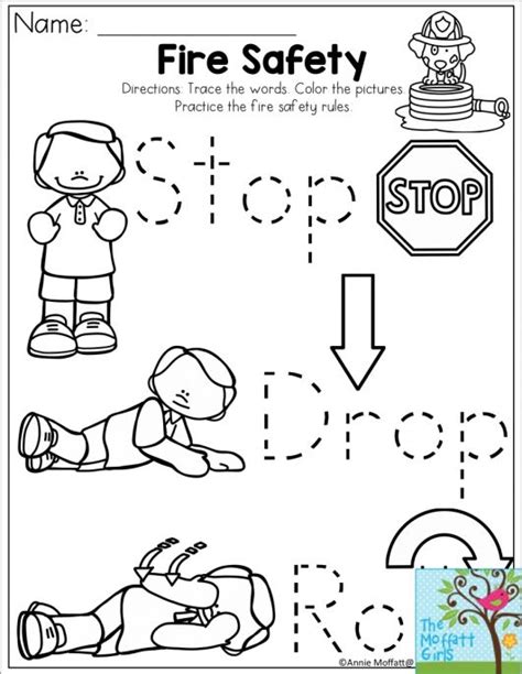 Fire is magical to children. 10+ Stop Drop And Roll Worksheet For Preschool | Fire ...