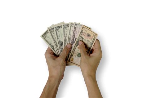 Hand Holding Dollars Transparent Png Png Graphic