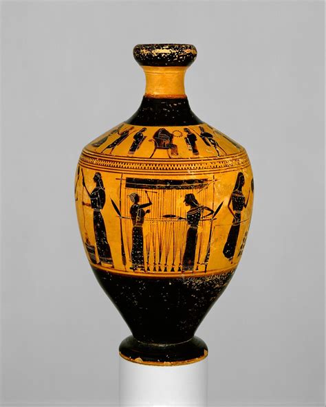 低価格 warrior and woman lekythos ceramic vase ancient greek pottery museum athens sgm300 moo jp