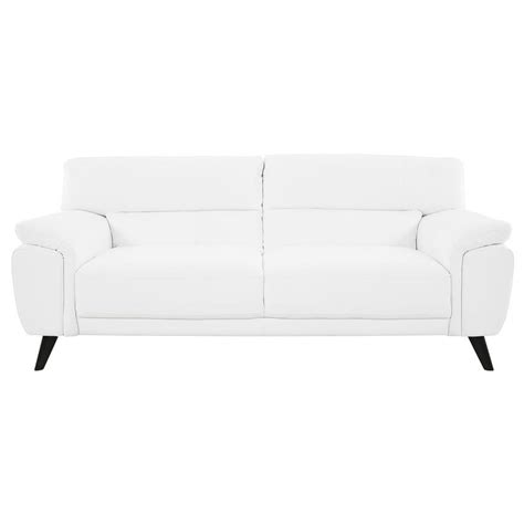 Franco White Leather Sofa El Dorado Furniture