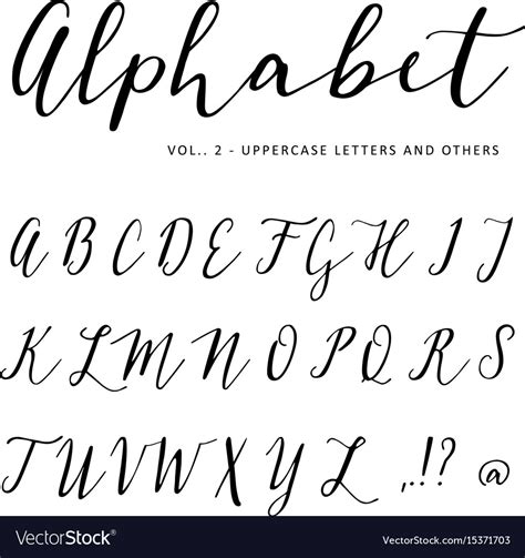 Alphabet Letters Hand Drawn Fonts