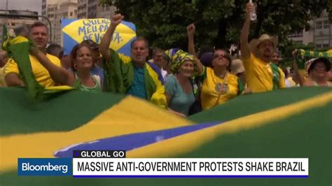 Watch Brazilians March In Massive Anti Government Protests Bloomberg
