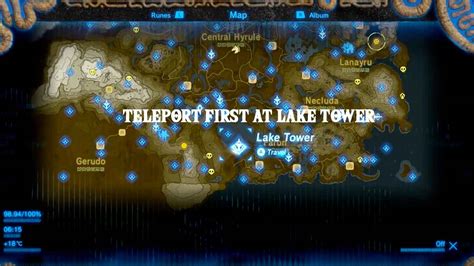 Breath Of The Wild Tower Map Maps Location Catalog Online