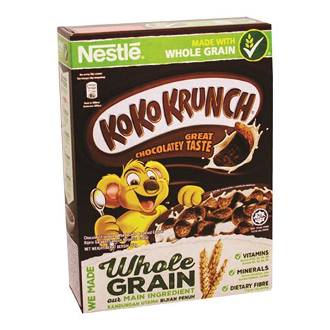 Chocolate flavored, wheat curlls shape. Nestle KoKo Krunch Chocolatey Taste - 170g | Fairo.pk