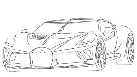 Bugatti Bolide Coloring Pages Free Printable Templates