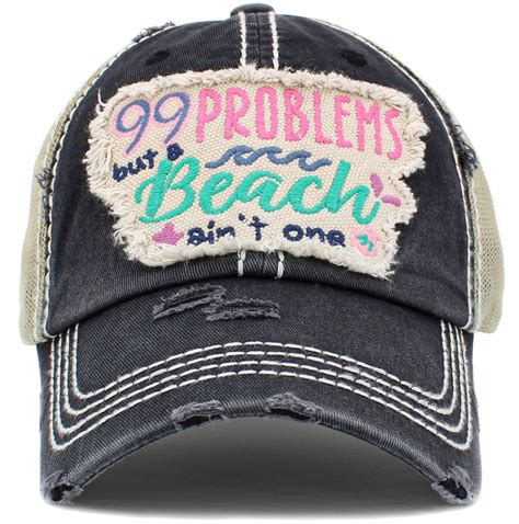 99 Problems But A Beach Aint One Vintage Ball Cap