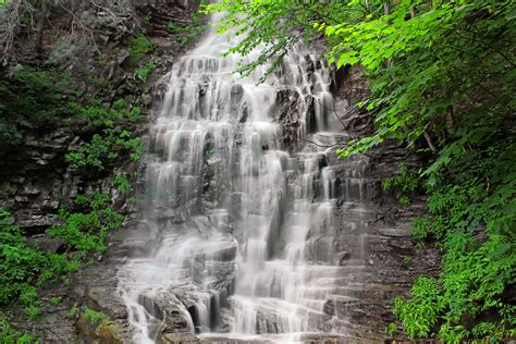 Free Picture Waterfall Nature Landscape Wood Leaf Stream Water
