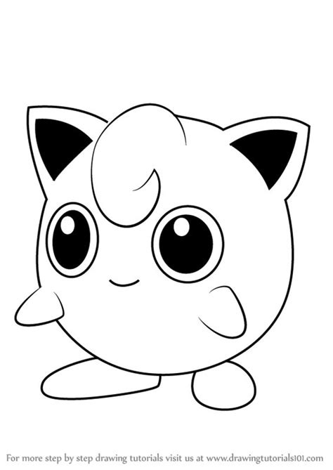 Learn How To Draw Jigglypuff From Pokemon Go Pokemon Go Step By Step