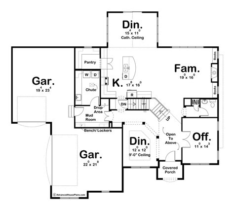 2 Story Traditional House Plan Youngtown House Plans Traditional