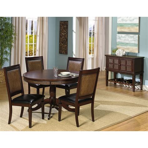Kingston Isle Round Dining Room Set Brown Progressive Furniture