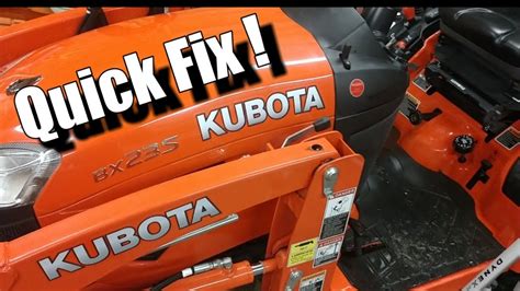 Kubota Bx23s Why Is This Hood So Hard To Open And How To Fix It Youtube
