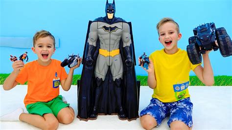 Vlad And Niki Help Batman And His Friends Save The Batcave Youtube