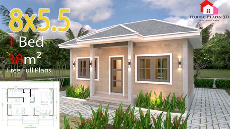 3 bedroom house designs are perfect for small our collection consists of a wide range of styles and specifications for 3 bedroom house plans, specially designed for residential living in africa. Small House Plans 8x5.5 with One Bedrooms Gross Hipped ...