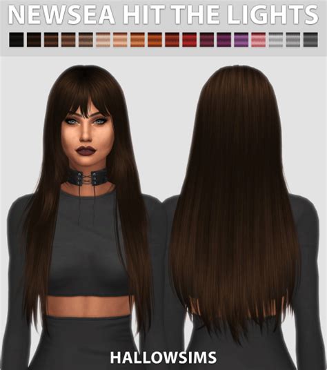 Newsea Hit The Lights Long Hair Styles Sims Hair Sims 4