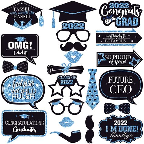 Buy Katchon Graduation Photo Booth Props 2023 Pack Of 22 2023