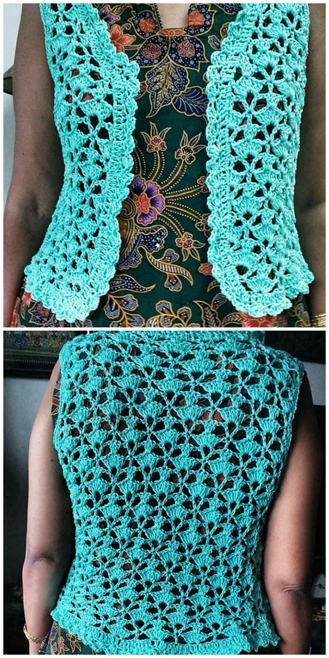 Seashell Vest Crochet Womens Crochet Patterns Crochet Vest Pattern