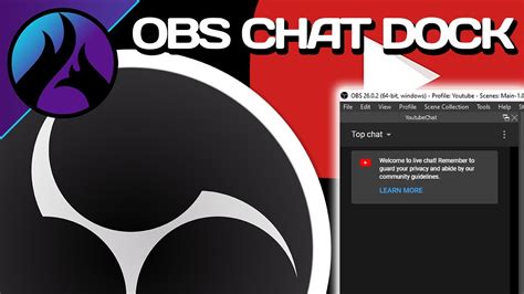 How To Get A Youtube Chat Dock In Obs Youtube