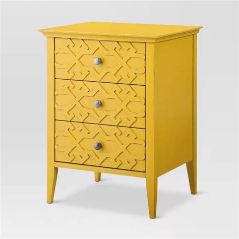 Fretwork Accent Table Yellow Threshold Target Yellow Furniture