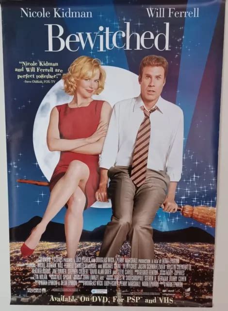 Bewitched 2005 27x40 Dvdpsp And Vhs Promotional Poster Like New 1057 Picclick