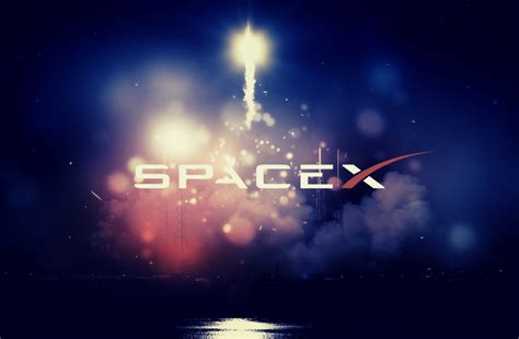 Spacex Logo Font Spacex Logo White Blue On Black Sticker By